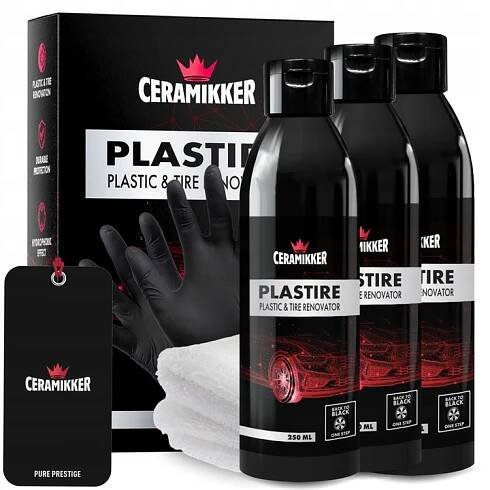 3× Kryt na pneumatiky Ceramikker Plastire 250 ml