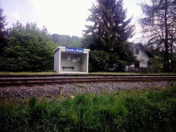 Borek u Žlutic (železniční zastávka)