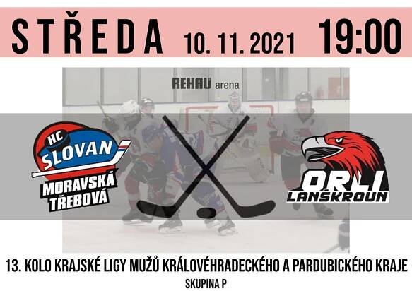 Slovan se vrací do domácího prostředí, ve středu vyzve Orly z Lanškrouna – HC Slovan Moravská Třebová