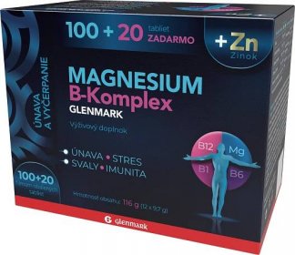 Magnesium B-komplex Glenmark tbl.100+20 - skladem