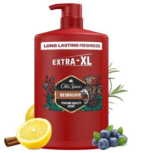 Sprchový gel Old Spice Bearglove Pánský sprchový gel do koupele, sprchový gel a šampon 3 v 1 1000 ml