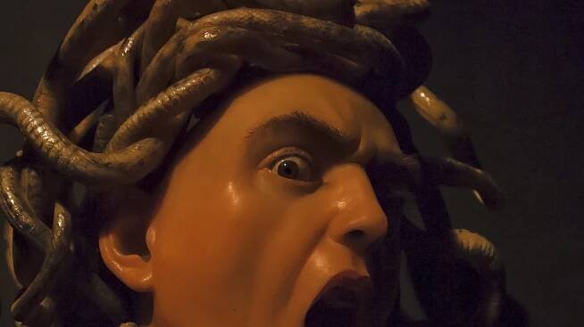 Caravaggio Medusa eye detail