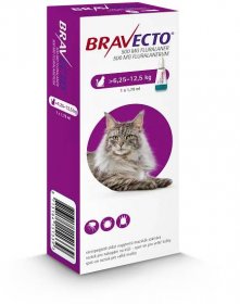 Bravecto L Cat 500 mg roztok pro nakapání na kůži - spot-on pro velké kočky (>6,25 - 12,5 kg) - Cymedica.com