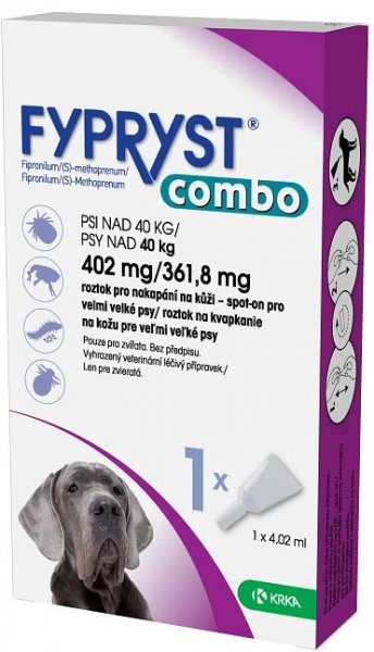 Fypryst Combo spot-on XL pro psy nad 40 kg 1x 4,02 ml