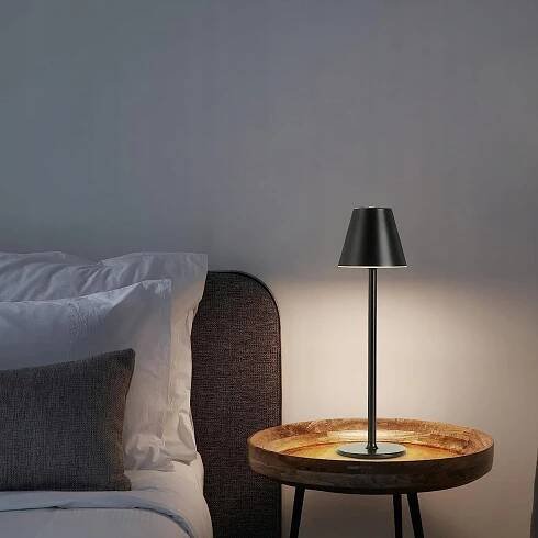 MODERNÍ LAMPIČKY NOČNÍ LAMPA LED STOLNÍ DOTYK USB 3 JAS 5200 MAH Kód výrobce ELEGANCKA Lampa Stołowa LED bezprzewodowa