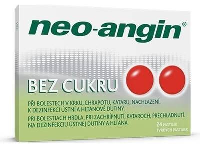NEO-ANGIN BEZ CUKRU ORM 1,2MG/0,6MG/5,72MG PAS 24