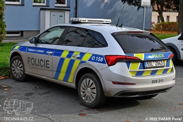 PČR - OOP Městec Králové - Škoda Scala - TECHNIKAIZS.cz