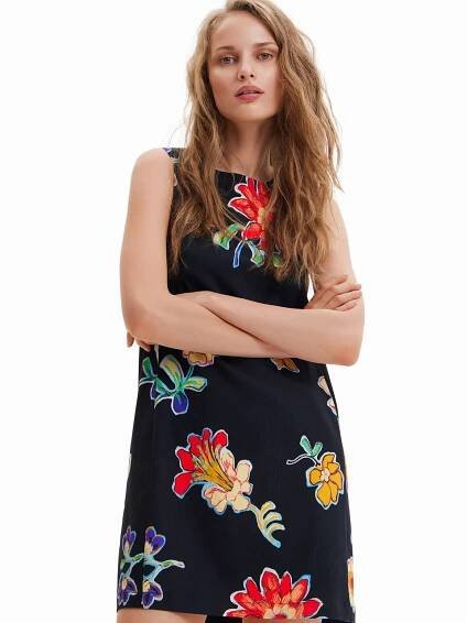 Desigual Letní šaty 'SUNDANCE' – černá: přední strana
