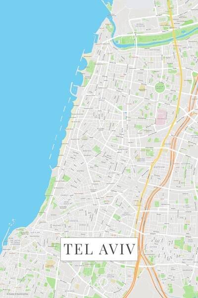 Fototapeta Tel Aviv color