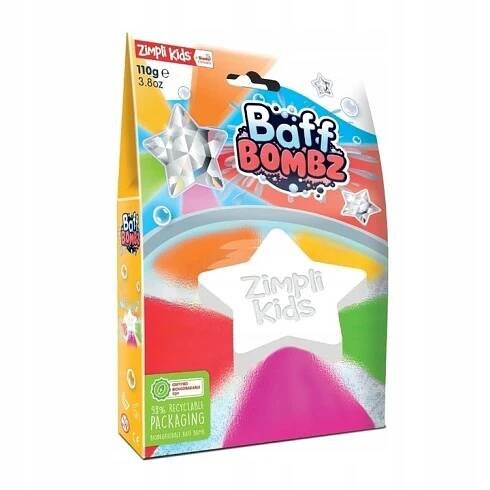 HVĚZDIČKA DO KOUPELE MĚNÍCÍ BARVU VODY BAFF BOMBZ 3+ ZIMPLI KIDS