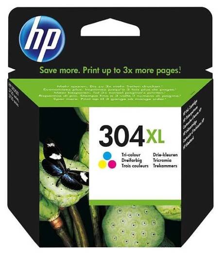 HP 304XL (N9K07AE), originální barevná náplň do tiskárny HP