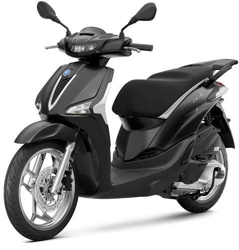 Piaggio Liberty 125 Nero Abisso 3 4 ant sx