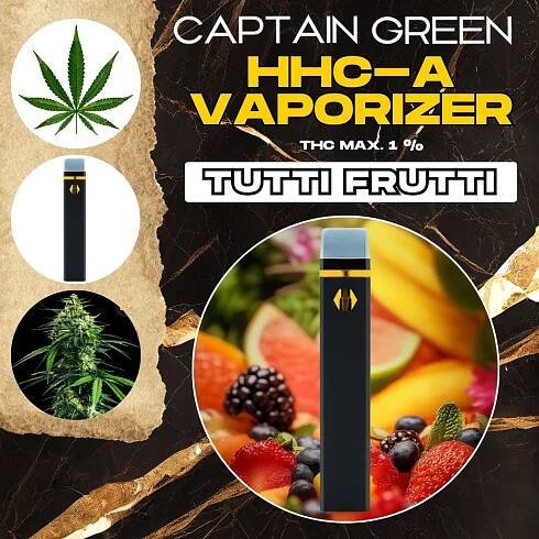 HHC-A Vapo Tutti Frutti 99% - 1ml, bez CBD