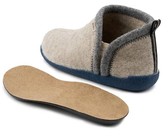 Dámské barefoot filcové bačkory Lalla šedá