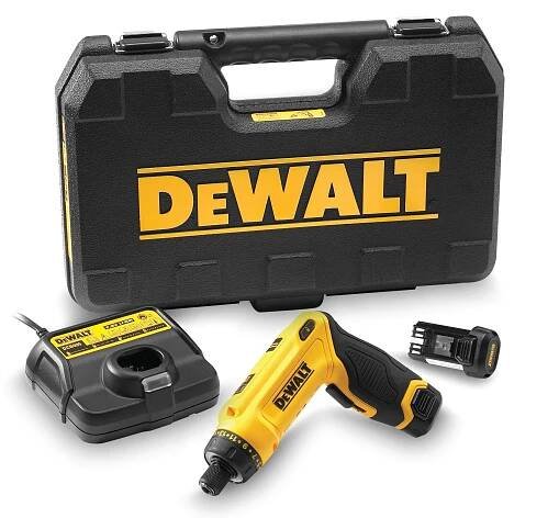 DeWALT DCF680G2 Aku Gyroskopický šroubovák 1/4" (4Nm/2x1,0Ah/7,2V) kufr Tstak
