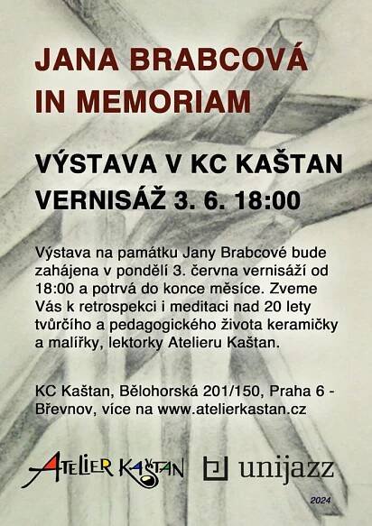 Jana Brabcová - In memoriam - Ateliér Kaštan