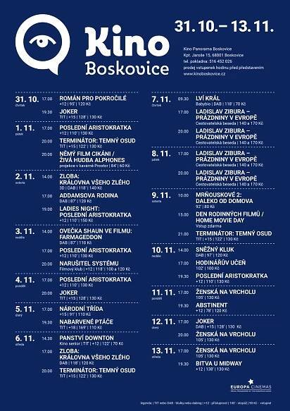 Archiv filmového programu | Kultura Boskovice