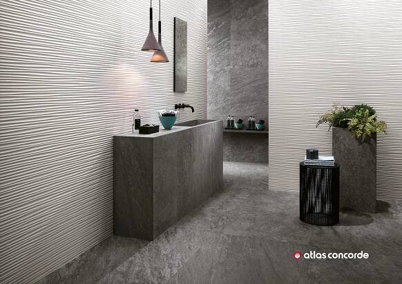 Obklad 50x120 cm Atlas Concorde 3D WALL Flows White Matt | Keraservis