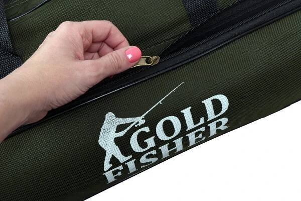 Obal na pruty 140 cm Gold Fisher 3 komory Barva zelená