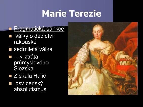 PPT - MARIE TEREZIE PowerPoint Presentation, free download - ID:5838258