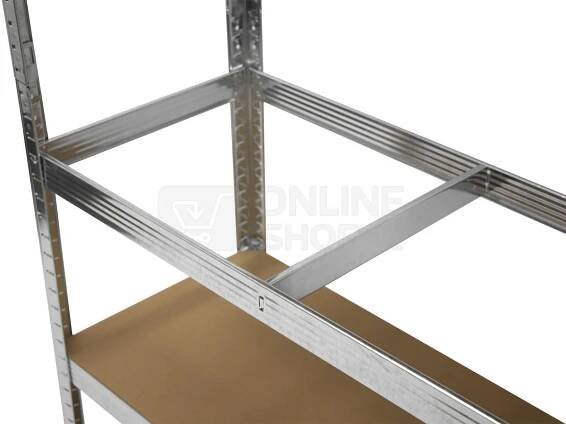 Policový regál, 5 polic, 1200 x 400 x 1800 mm - AH3007 AHProfi