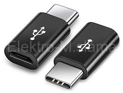 Redukce USB micro na USB C černá D342B
