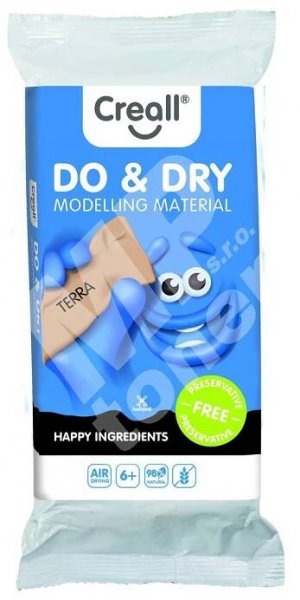 Creall Do&Dry modelovací hmota, samotvrdnoucí, terra, 1kg 2
