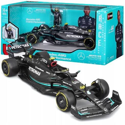FORMULE F1 Mercedes AMG W14 FIGURKA LEWIS HAMILTON 1:24 BBURAGO 18-28037