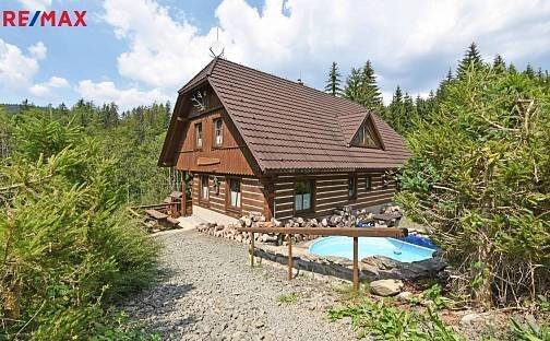 Prodej rodinného domu s č. p. / roubené chalupy, pozemky o výměře 2.996 m2, Vítkovice v Krkonoších