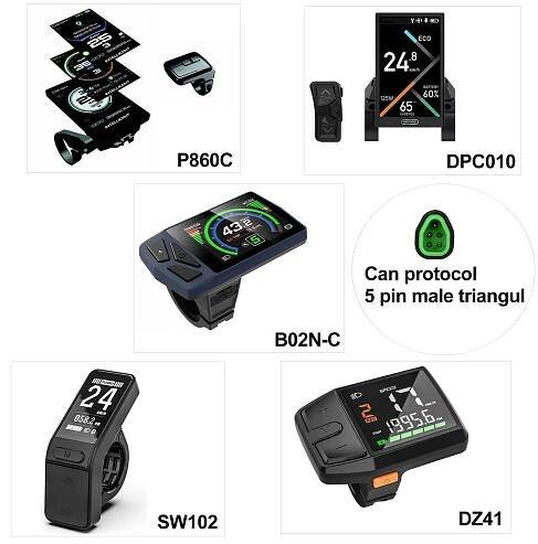 bafang LCD displej DPC 010 DPC18 B02N-C DZ41 DZ40 P850C 750C SW102 C965A 860C