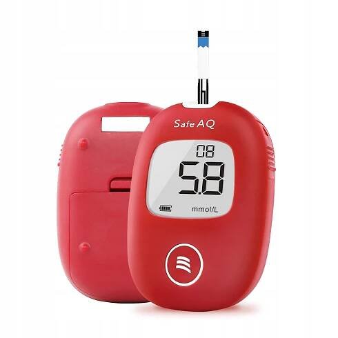 Glukometr Sinocare SAFE AQ SMART oblek zahrnout 50 proužky a 50 lancetami Stav balení originální