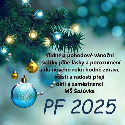PF 2025 – Mateřská škola Šošůvka