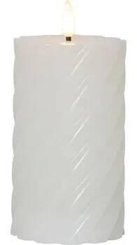 Svíčka Švédská LED svíčka FLAMME SWIRL vosková 15 cm