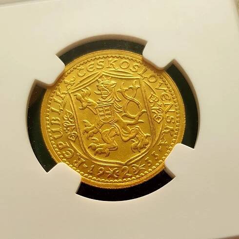 Svatováclavský 2 Dukát 1933, MS 64 - Numismatika