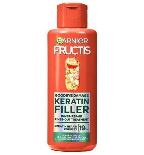 Garnier Fructis Goodbye Damage Keratin Filler 1×200 ml, oplachovacia starostlivosť na poškodené vlasy