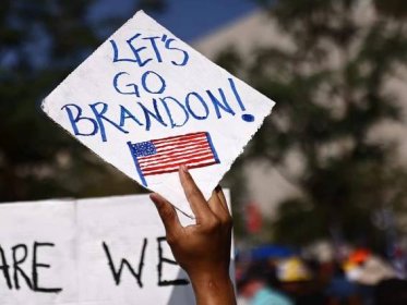 Anti-Biden 'Let's Go Brandon' merchandise sold at US military base