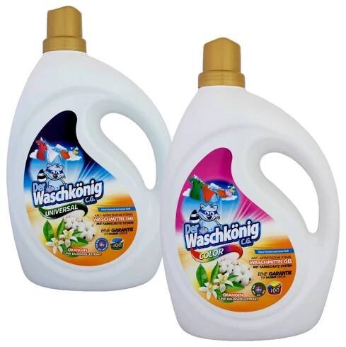 WASCHKÖNIG ORANGEN UND BAUMWOLLEXTRAKT Prací gel 3L (100dávek)