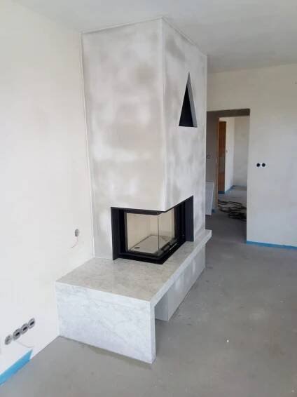 krby - fotky realizací focené na stavbě při předání