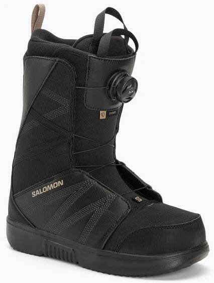 Pánské boty na snowboard Salomon Titan Boa black/black/roasted cashew