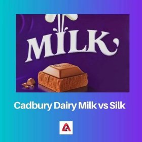 Cadbury Dairy Milk vs Silk: Rozdíl a srovnání
