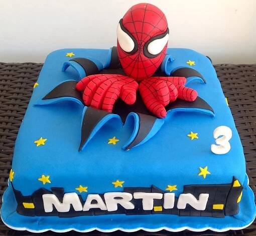 Spiderman, torta, Rozprávkové torty