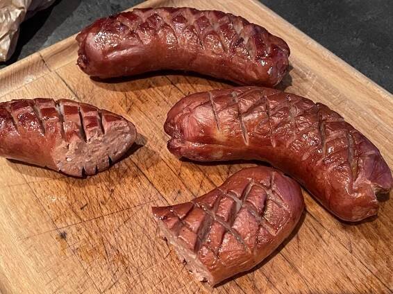 Recept na Špekáčky nebo Buřty v horkovzdušné fritéze