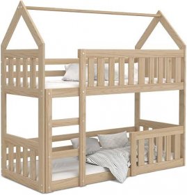 Patrová postel 160x80 dřevěná DOMEK MINI