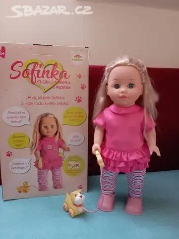 Panenka Sofinka s pejskem chodící a mluvící