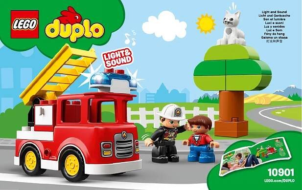 Manuál Lego set 10901 Duplo Hasičské auto