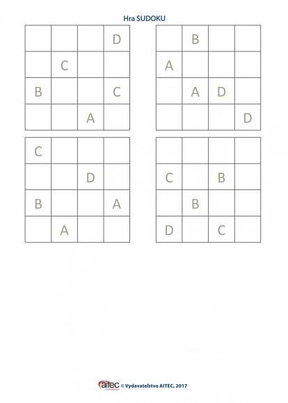 Aitec internetová knižnica - Materiál: Hra SUDOKU