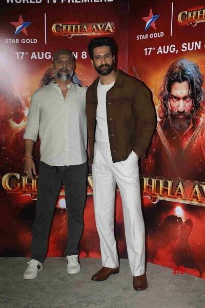 Vicky Kaushal, Director Laxman Utekar, Divya Dutta, And Vineet Kumar Singh Spotted At Mehboob Studio - Gallery
