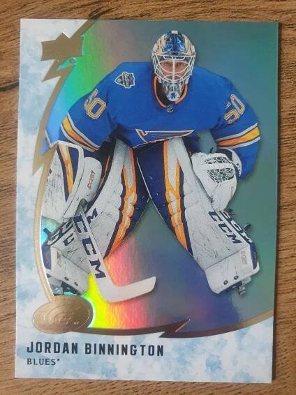 St Louis Blues JORDAN BINNINGTON ice - Hokejové karty