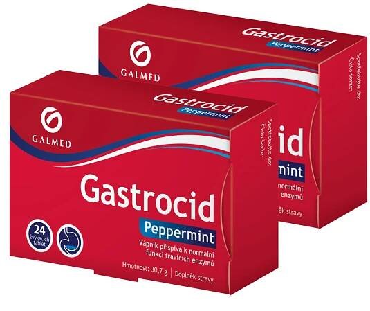 Gastrocid Galmed 24 tablet, 1+1 zdarma | Moje lékárna