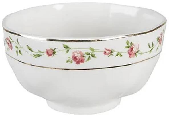Porcelánová miska na polévku s růžičkami Cutty Rose – 300 ml | Clayre & Eef | Alapointe.cz